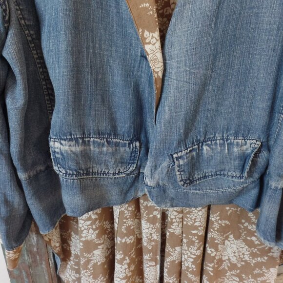 Jaded Gypsy Denim Tuxedo Reversable Jacket - Picture 3 of 10